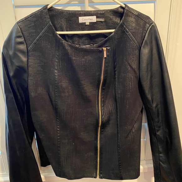 Calvin Klein Jackets & Blazers - Calvin Klein faux leather jacket